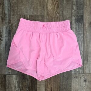 Target hot pink running shorts.